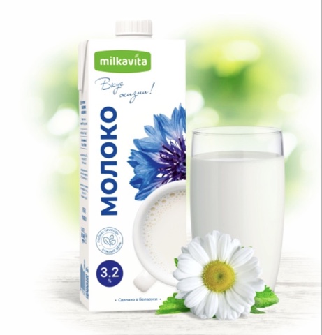 Фото Молоко 3,2% Милкавита 1 л т/пак