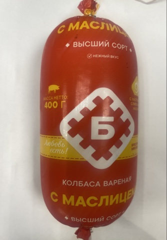 Фото Колбаса с маслицем вар. в/с Брест  400 гр.