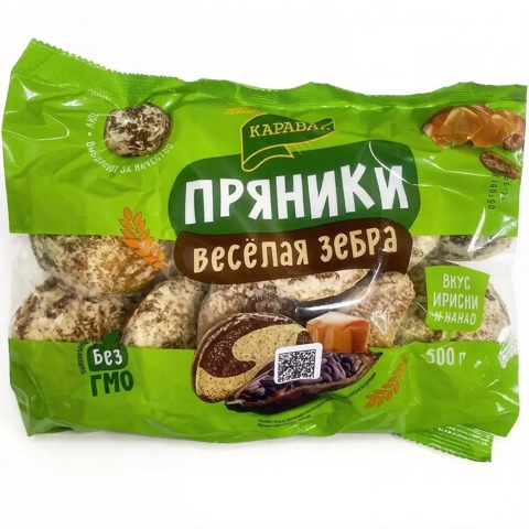 Фото Каравай пряник Зебра 500 гр.