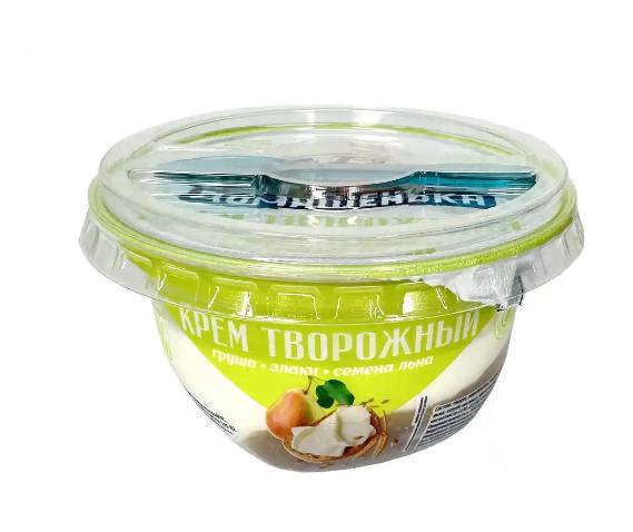 Фото Крем творожный груша-семена льна-злаки мдж 5% 120 гр. стакан