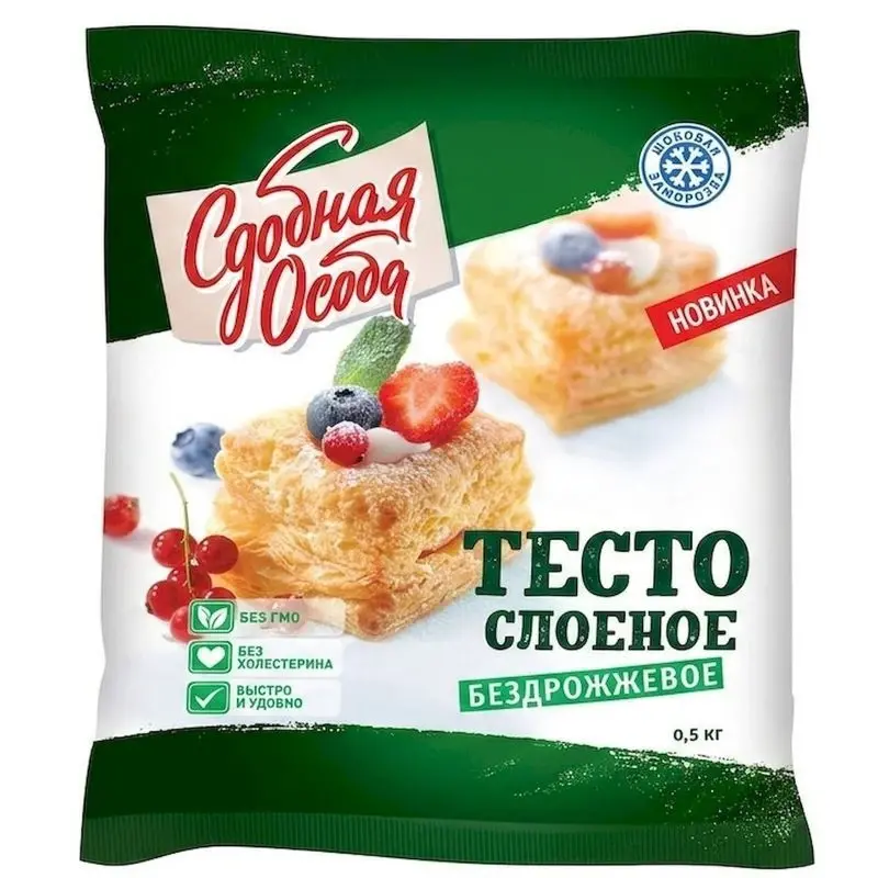 Фото Тесто ФростМо Сдобная Особа бездрожжевое500 гр.