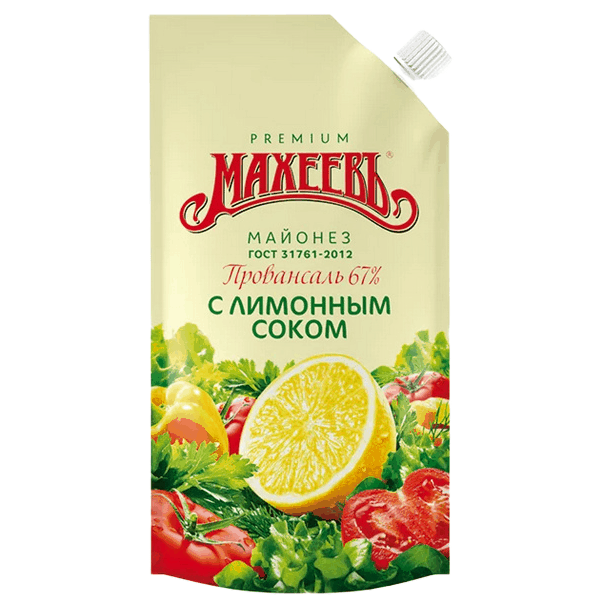 Фото Майонез Махеевъ Провансаль с лимонным соком 770 г 