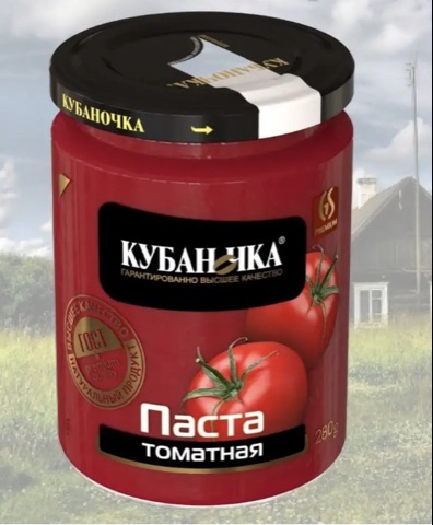 Фото Томатная паста Кубаночка 280 гр.