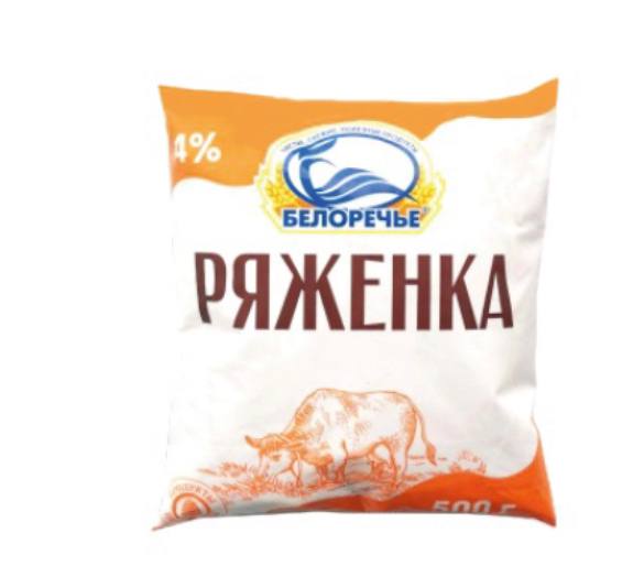 Фото Ряженка 4% 500 гр. пакет