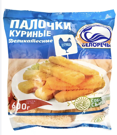 Фото Палочки куриные деликатесные 600 г