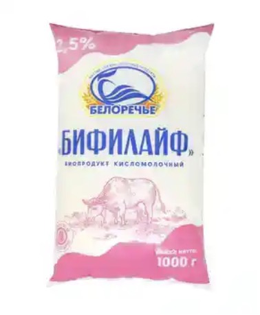 Фото Бифилайф 2,5% 1 л.